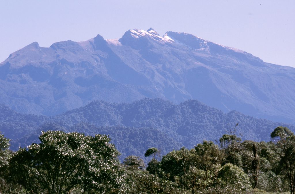 Blick auf den Vulkan Pichincha in Ecuador